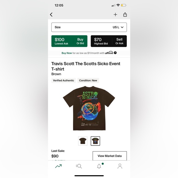 Travis Scott Astronomical Tee - Picture 5 of 5